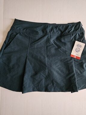 NWT Champion Womens Athletic Skort Size 10 Dark Teal Pleated Golf Tennis Errands